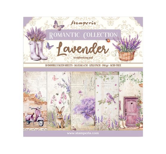 Scrapbook blok "Lavendel"