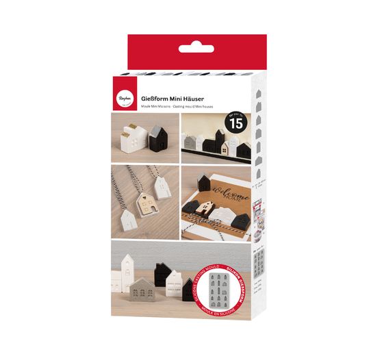 Siliconen gietvorm "Mini-huisjes"