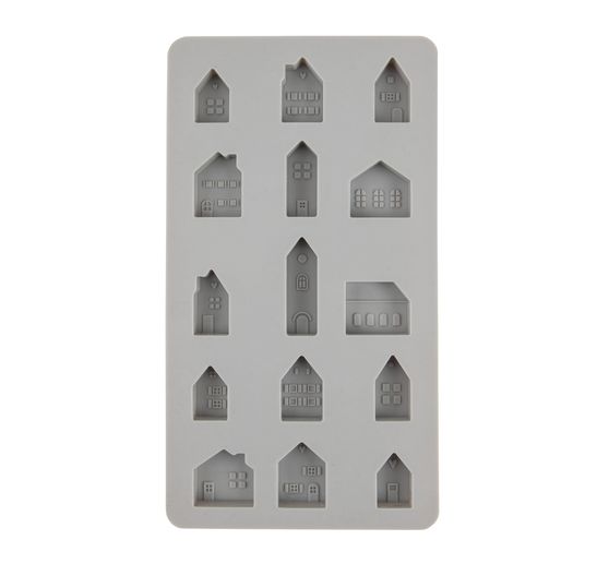 Siliconen gietvorm "Mini-huisjes"