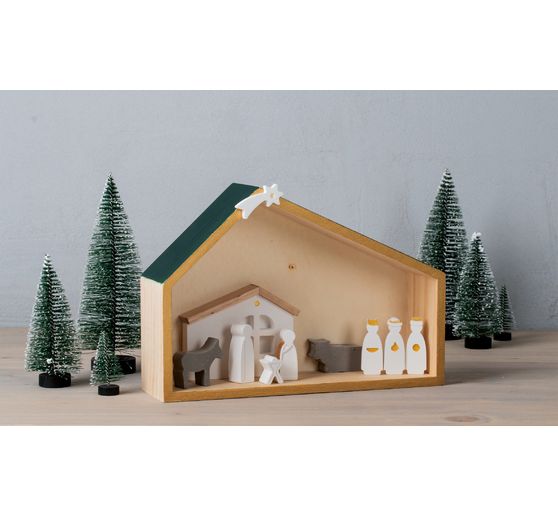Siliconen gietform "Kerststal"