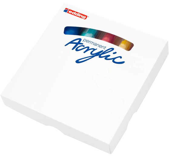 edding 5000 Acrylic "Acrylmarker - Abstrakt", Breit, 5er-Set