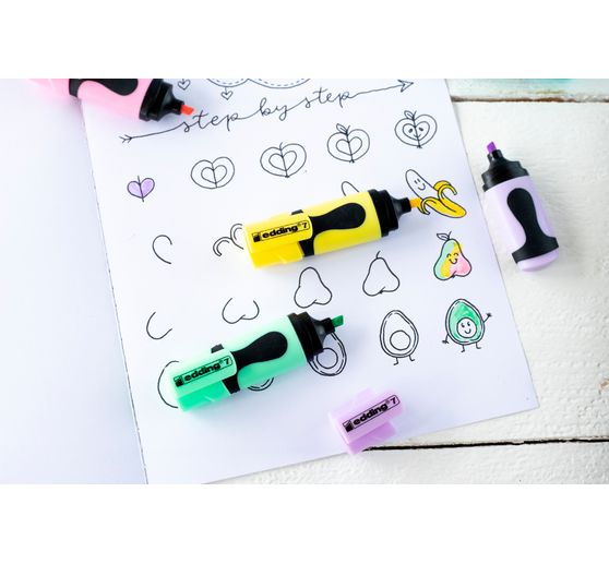 edding 7 "Mini tekstmarker" Pastel set