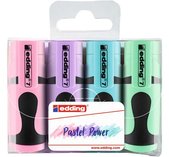 edding 7 "Mini tekstmarker" Pastel set