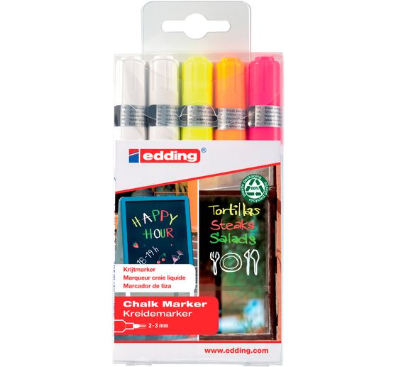 edding 4095 "Kreidemarker", 5er-Set