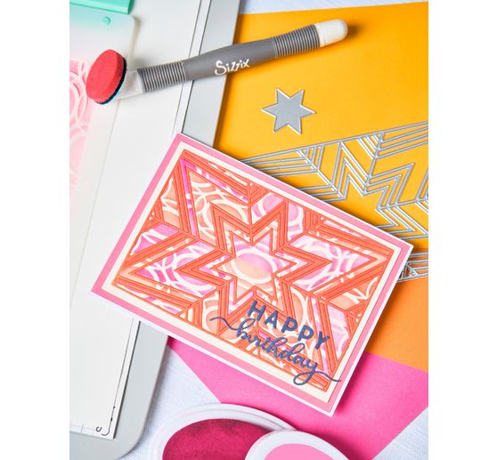 Sizzix Thinlits gabarit d'estampe "Cosmopolitan Christmas - Star Bright by Stacey Park"
