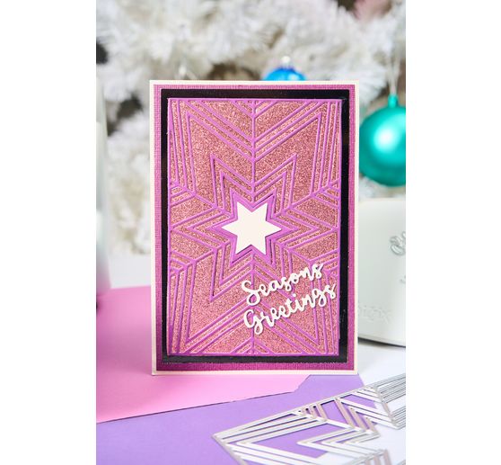 Sizzix Thinlits gabarit d'estampe "Cosmopolitan Christmas - Star Bright by Stacey Park"