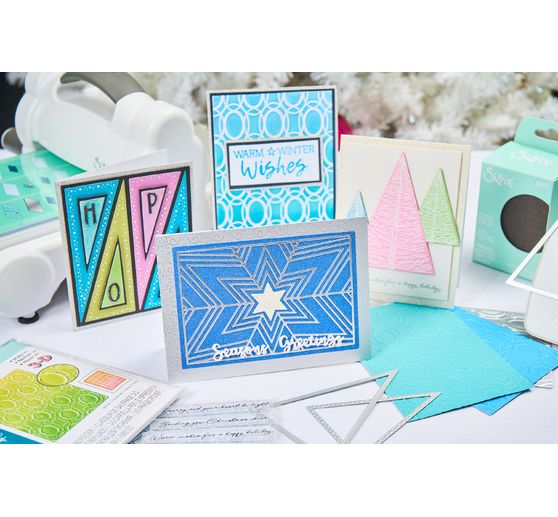 Sizzix Thinlits gabarit d'estampe "Cosmopolitan Christmas - Star Bright by Stacey Park"
