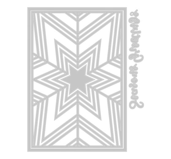 Sizzix Thinlits gabarit d'estampe "Cosmopolitan Christmas - Star Bright by Stacey Park"