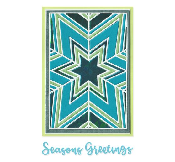 Sizzix Thinlits gabarit d'estampe "Cosmopolitan Christmas - Star Bright by Stacey Park"