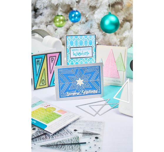Sizzix 3D-Prägeschablone "Cosmopolitan - Golden Rings by Stacey Park"