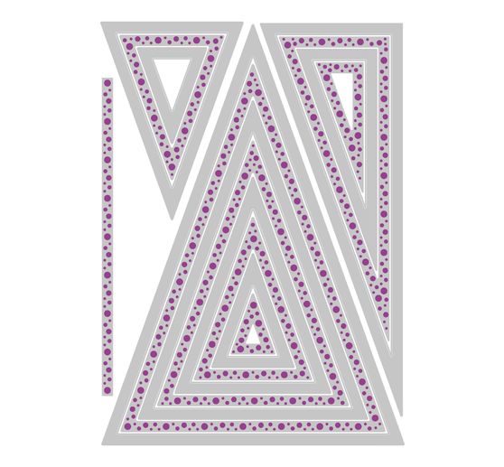 Sizzix Framelits Gabarit d'estampe "Triangles by Stacey Park"