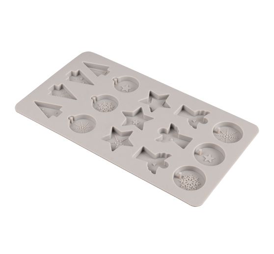 Siliconen gietform "Mini deco form X-Mas"