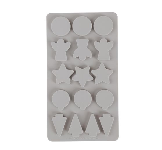 Siliconen gietform "Mini deco form X-Mas"