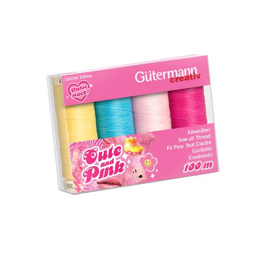 Gütermann Cute and Pink-Box, 8 spoeltjes
