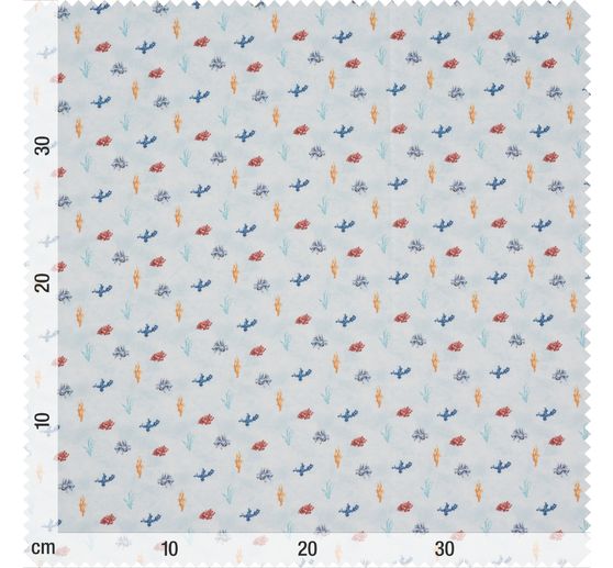 Cotton fabric "Coral"