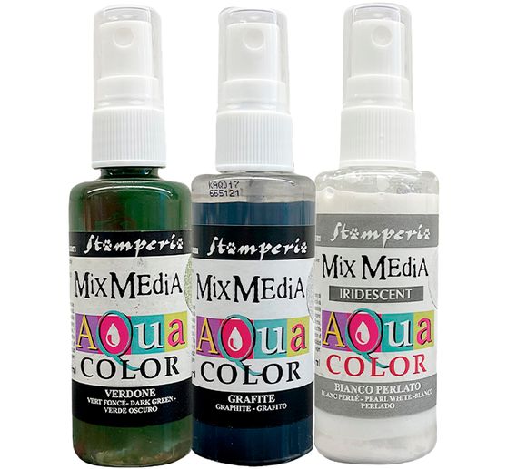 Stamperia Aquacolor "Gear up for Christmas", set van 3