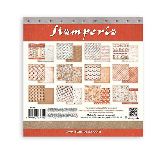 Scrapbook blok "Gear up for Christmas Backgrounds"