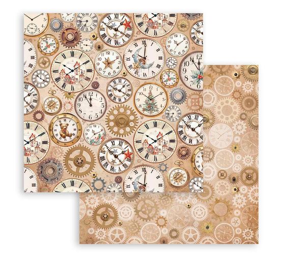Scrapbook blok "Gear up for Christmas Backgrounds"