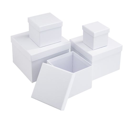 Boîtes VBS « Carré », set de 5