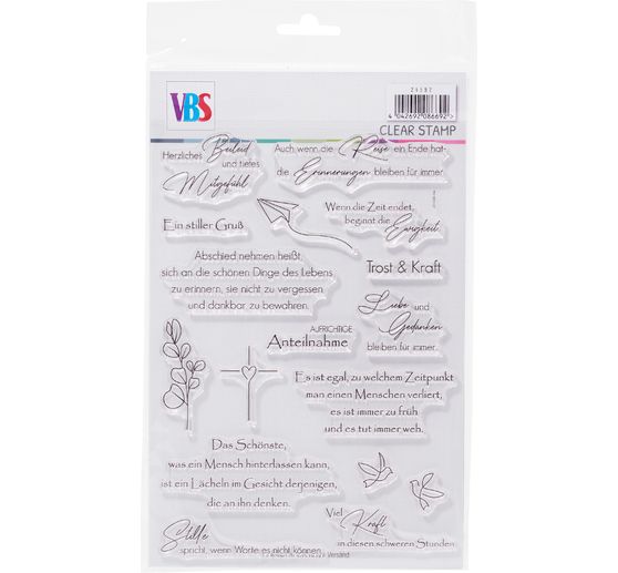 Tampon en silicone VBS « Condoléances »