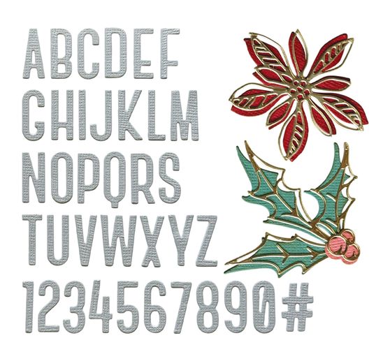 Sizzix Thinlits gabarit d'estampe "Vault Seasonal Sketch by Tim Holtz"