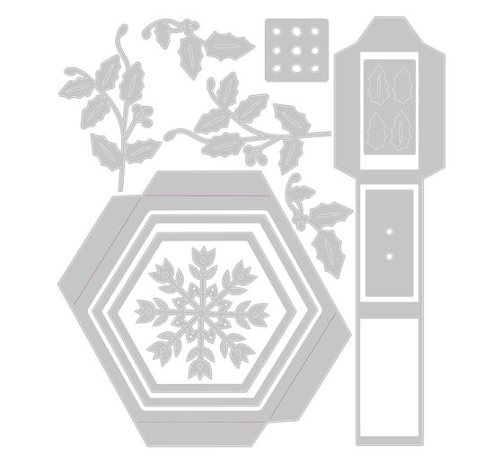 Sizzix Thinlits Ponssjabloon "Hanging Ornament Box by Catherine Pooler"