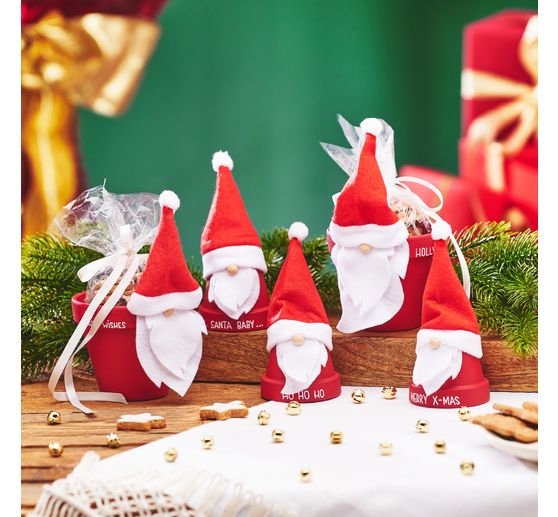 Kit créatif VBS « Lutins de Noël en pot en terre cuite »