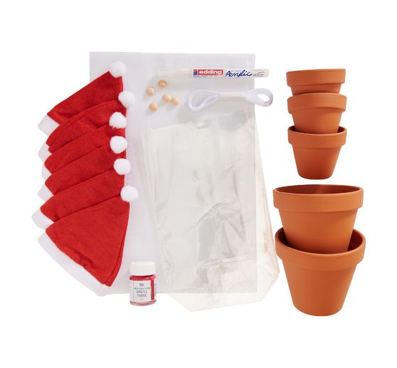 Kit créatif VBS « Lutins de Noël en pot en terre cuite »