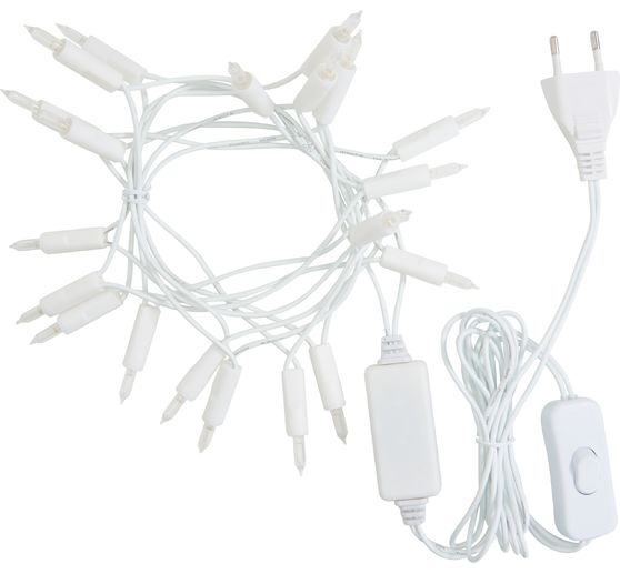 Konstsmide LED Mini Lichterkette mit Schalter, 20 warmwei&szlig;e Dioden