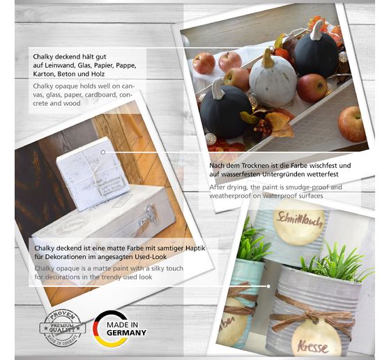 Viva Decor Chalky covering "Classic", set of 5