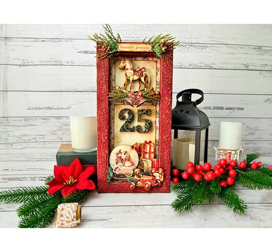 Scrapbook blok "Gear up for Christmas Backgrounds"