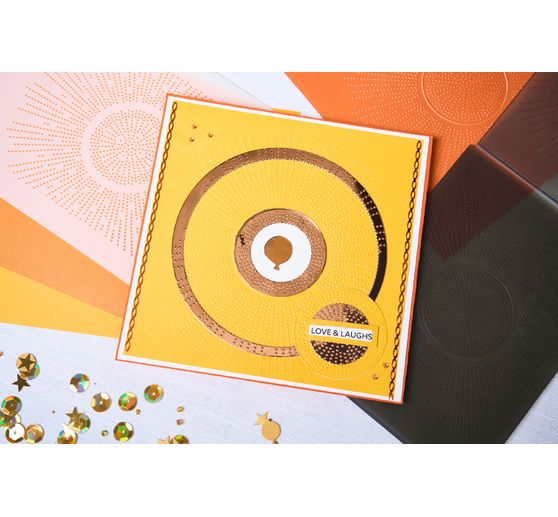 Sizzix 3D Embossing sjabloon "Cosmopolitan -hine Bright by Stacey Park"