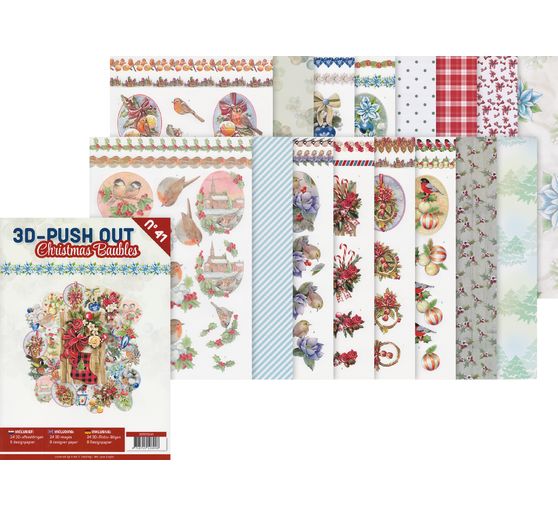 3D Stansveldboek "Christmas Baubles"