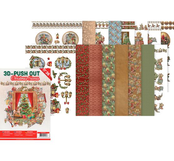 3D stansveldboek "Christmas Scenes"