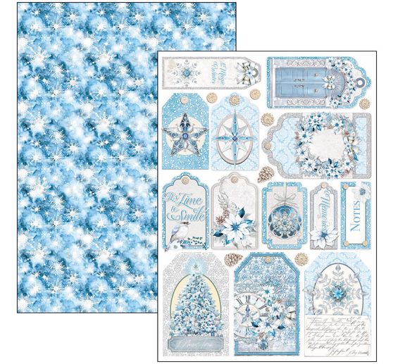 Paper set "Elegance of Blue"