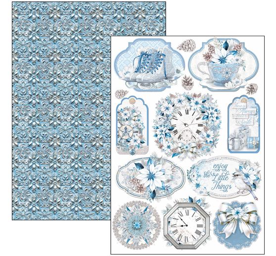 Paper set "Elegance of Blue"