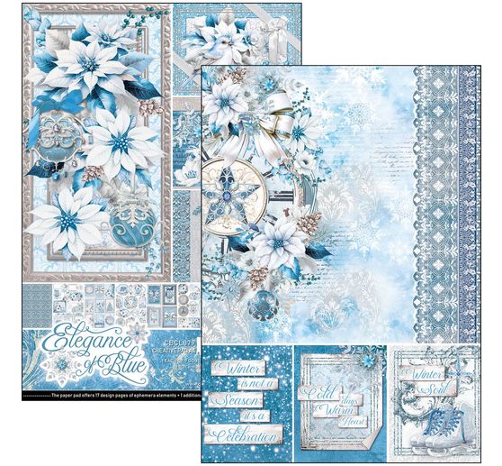 Paper set "Elegance of Blue"