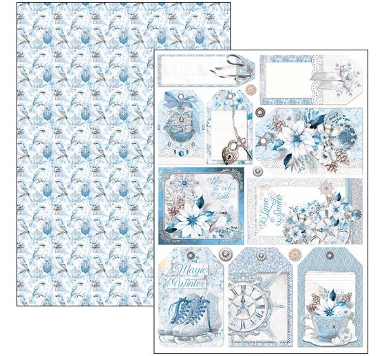 Paper set "Elegance of Blue"