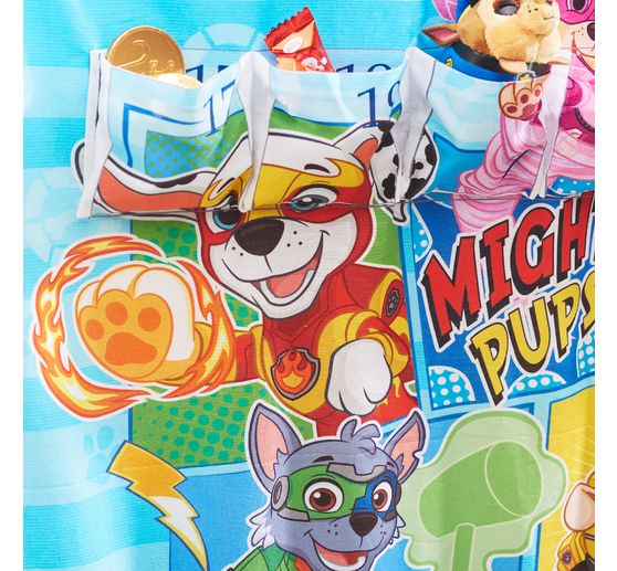 Adventskalender stof paneel "Paw Patrol Mighty Pups", ca. 150 x 80 cm