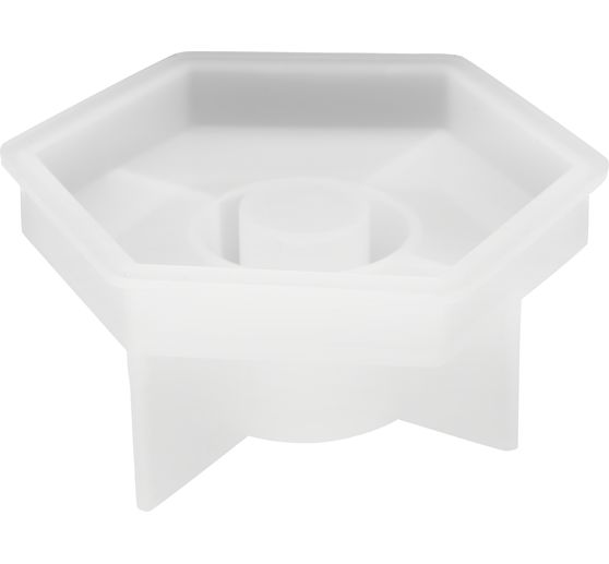 Silicone casting mould "Stick candle holder hexagon"