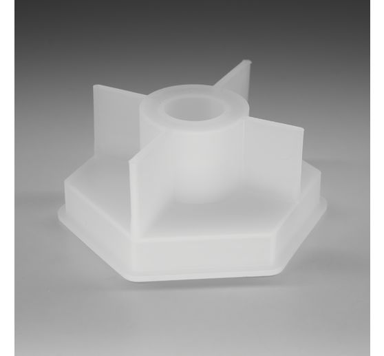 Silicone casting mould "Stick candle holder hexagon"