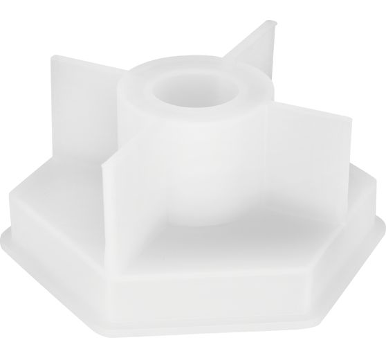 Silicone casting mould "Stick candle holder hexagon"