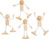 Figurines flexibles, H 12 cm