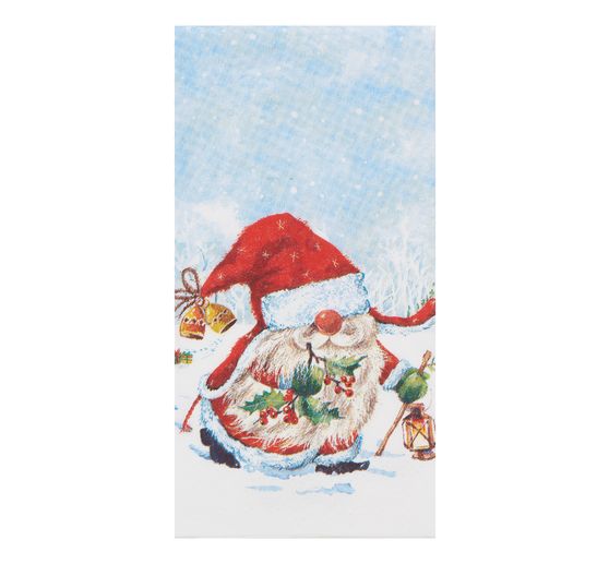 Papieren zakdoeken "Santa Tomte"