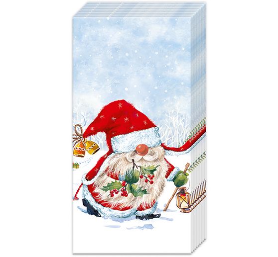 Papieren zakdoeken "Santa Tomte"