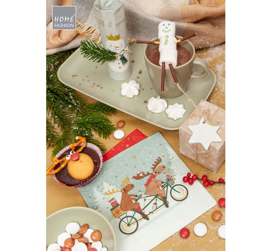 Napkin "Snowman King"