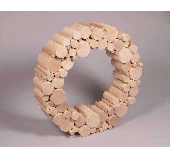 Knutselpakket houten "Ronde staven"