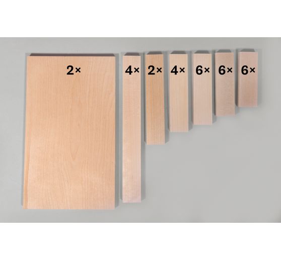 Craft pack wood "Blocks & Boards"