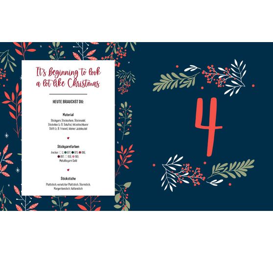 Boek "Mein Adventskalender-Buch - Stickzauber"