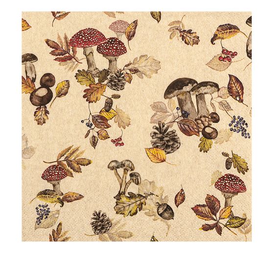 Napkin "Wild mushrooms nature"
